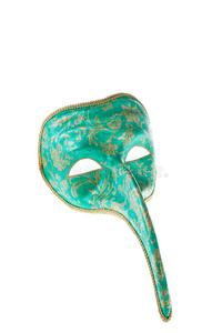 金绿威尼斯面具