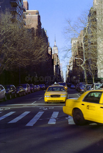 美国纽约市第五大道出租车