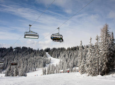 施拉明滑雪场。奥地利