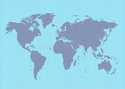 正方形世界地图照片