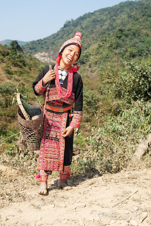 老挝阿卡族妇女