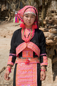 老挝苗族妇女
