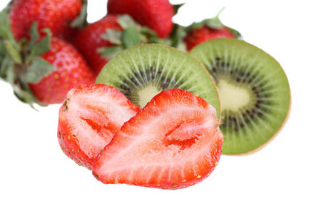 草莓奇异果图片