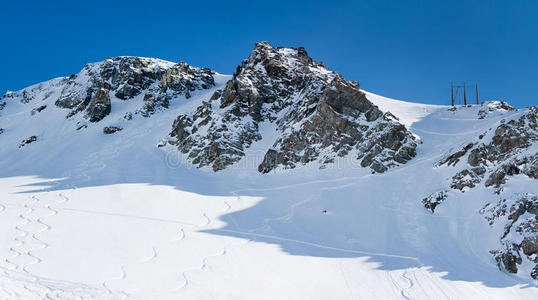 雪山滑雪道