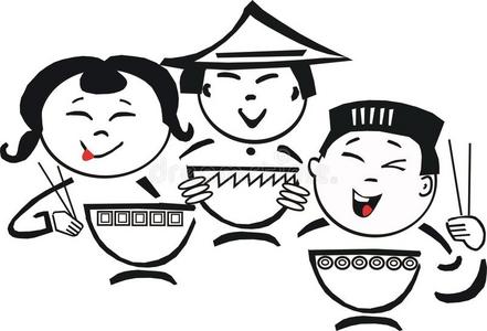 亚洲美食卡通图片