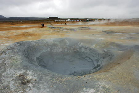 冰岛火山钻孔。