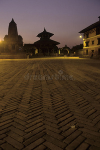 杜巴尔广场bhaktapur，尼泊尔