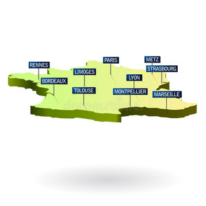法国三维城市地图