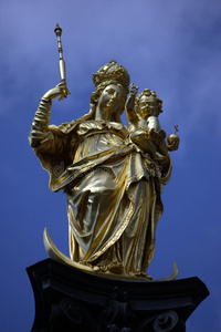 宗教 蒙臣 慕尼黑 女人 摩纳哥 旅行 天空 日光 雕像