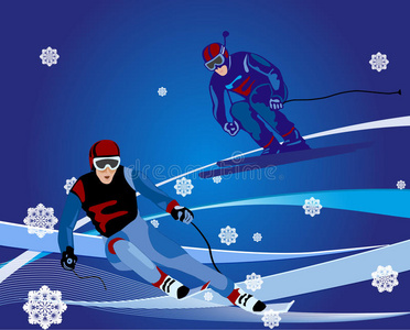 滑雪十字图