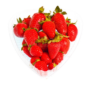 心形包装草莓图片