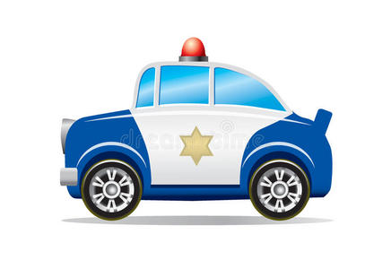 警车的素描画警车卡通照片