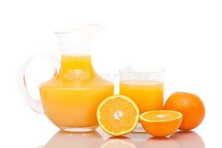 橘子和橙汁图片