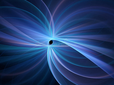 蓝色流光照片