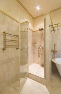 毛巾 洗澡 陶瓷 浴室 淋浴 洗手间 酒店 公寓 水疗中心