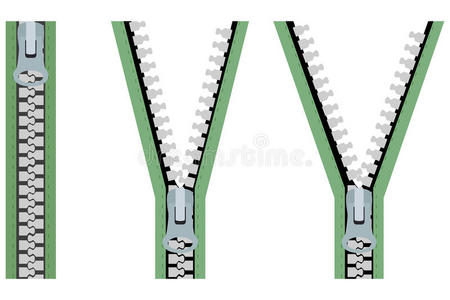 3个拉链紧固件