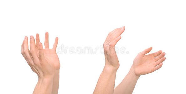 投掷手人的手接住并投掷照片