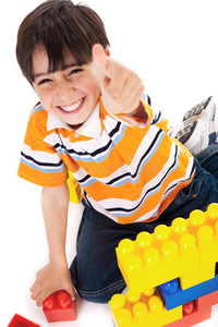小孩ok图片
