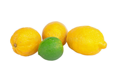 三个柠檬和酸橙