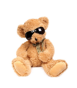 戴太阳眼镜的泰迪熊