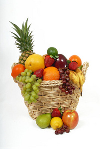 装满水果的果篮