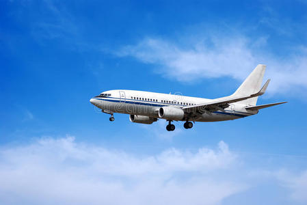 天上的飞机图片