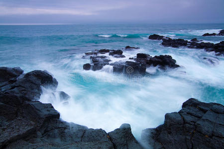 韩国美丽的海景