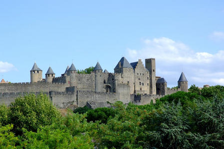 法国南部的卡尔卡松城堡
