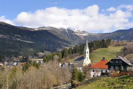 奥地利卡林西亚格利岑阿尔卑斯山的景观