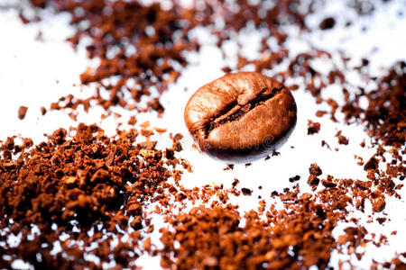 咖啡渣和题字图片