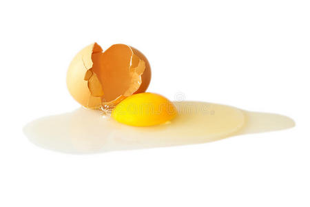 蛋白分离的碎鸡蛋图片