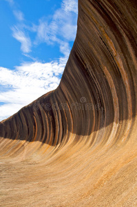 西澳大利亚的波浪岩