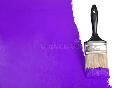 刷紫色漆墙