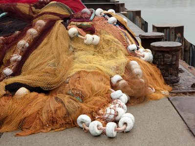 法国的渔网照片