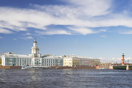 俄罗斯圣彼得堡涅瓦河码头