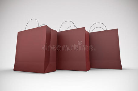 三个大购物袋