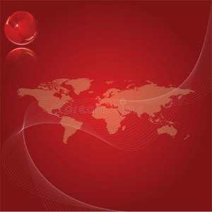 全球红色背景