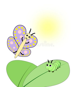 爬行毛毛虫图片-爬行毛毛虫素材-爬行毛毛虫插画-摄图新视界