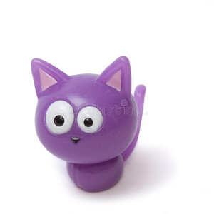 可爱的紫丁香小猫