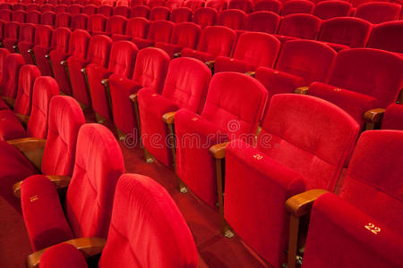 红色剧场座位