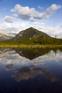 加拿大班夫国家公园美丽的湖泊