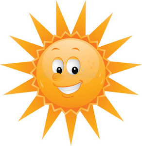 卡通太阳脸照片