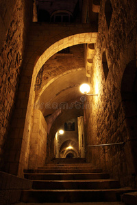耶路撒冷犹太人区的古老小巷