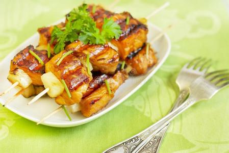 鱼棒棒烤三文鱼照片