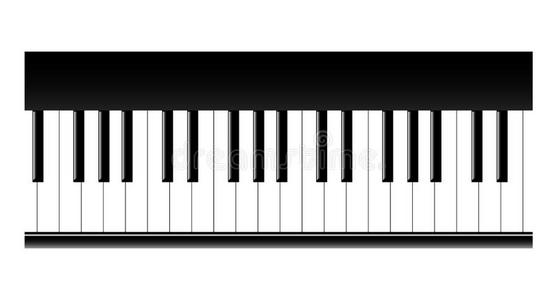 钢琴键图片