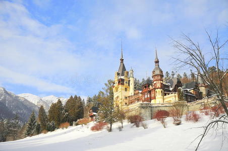 冬天的童话城堡图片