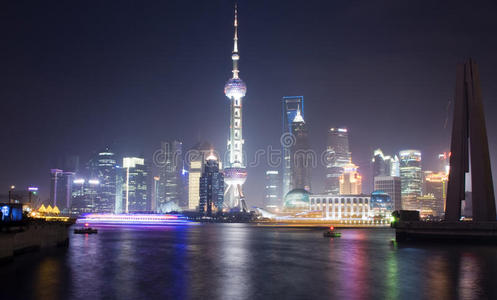 上海明珠塔夜景图片