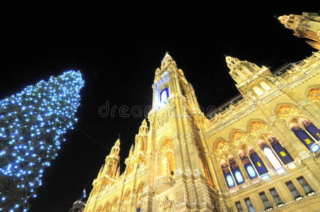 圣诞节维也纳市政厅