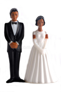 非洲裔美国人的婚礼玩偶图片