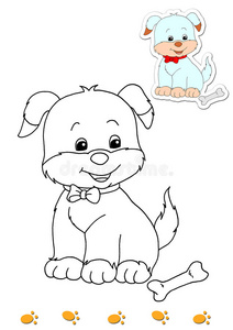 爪无缝图案太空狗与土星卡通狗宇航员在太空飞船狗图标动物图标的脚印